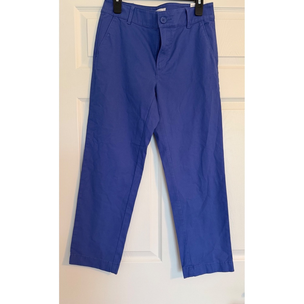 Loft Outlet Monroe Straight Mid Rise Pants Blue Size 4 Cobalt Chino Trouser